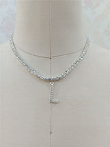 Custom silver tennis personalized name choker – Jewelry Gift Ideas — 7