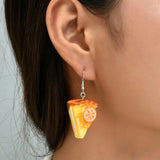 Imitation Orange Mousse Cake Earrings – Stylish Gifts — 1