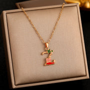 26 English Letters Enamel Elegant Sweet Necklace – Jewelry Gift Ideas — 20