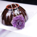 East China Sea Natural Amethyst Cluster Pendant – Jewelry Gift Ideas — 4