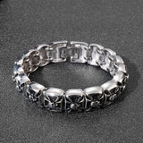 Cross Skull Men's Titanium Steel Bracelet – Jewelry Gift Ideas — 2
