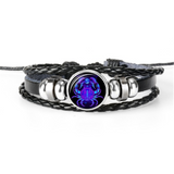 12 Zodiac Constellation Bracelet Luminous Braided – Jewelry Gift Ideas — 12