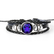 12 Zodiac Constellation Bracelet Luminous Braided – Jewelry Gift Ideas — 12
