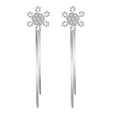 S925 Snowflake Stud Earrings – Birthday Gifts — 3
