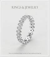 Female S925 Silver Lucky Eye Diamond-studded Ring – Gifts for Her — 5