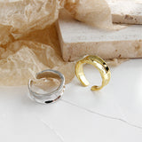 Simple Small Irregular Concave S925 Silver Ring – Unique Gift Ideas — 9