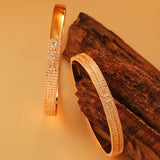 Gold Plated Inlaid Zirconium Bracelet Simple – Jewelry Gift Ideas — 1