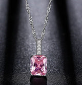 Pink Princess Zirconia Necklace – Jewelry Gift Ideas — 4