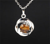 Natural Crystal Small Flower Pendant Necklace – Jewelry Gift Ideas — 8