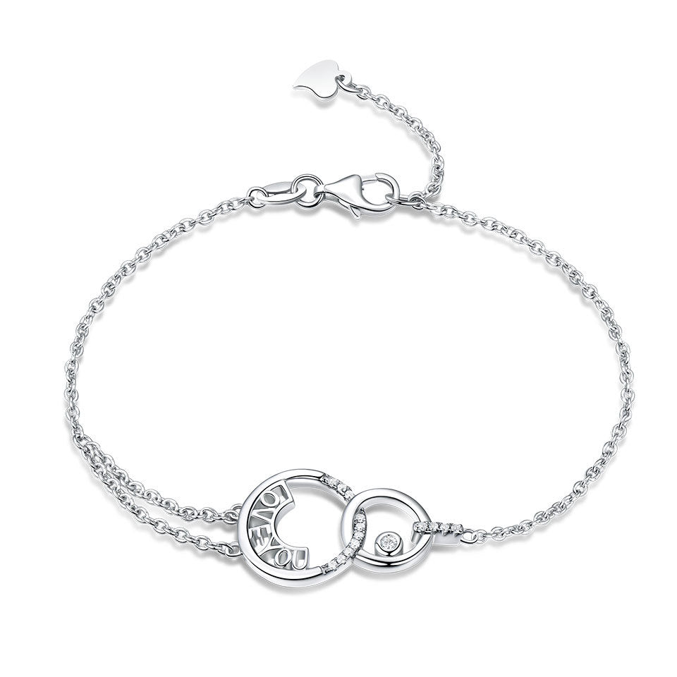 I Love You Letter Bracelet 925 Solid Silver High – Jewelry Gift Ideas — 1