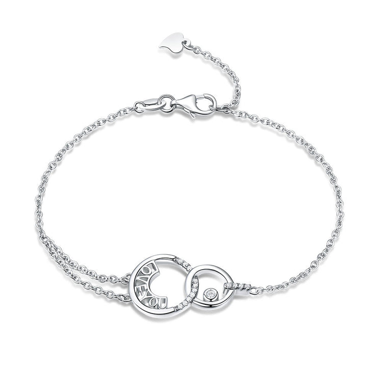 I Love You Letter Bracelet 925 Solid Silver High – Jewelry Gift Ideas — 1