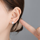 Women's Sterling Silver Earrings With Diamonds – Gifts for Her — 4