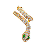 Earrings Retro Ear Cuff Cold Wind Full Diamond Snake – Stylish Gifts — 7