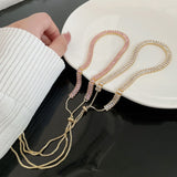 Fashion New Metal Long Tassel Zircon Choker – Jewelry Gift Ideas — 5