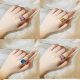 Overturn Stone Inlay Powder Rhinestone Ring – Gift Ideas — 6