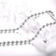 Titanium Steel Ball Bead Chain Viking Wolf Head – Jewelry Gift Ideas — 9