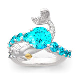Fashion Two-tone Mermaid Open Ring – Stylish Gifts — 3
