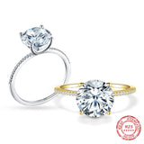 Six Prong 2.75 Carat Women's Diamond Ring Platinum – Gifts for Her — 3