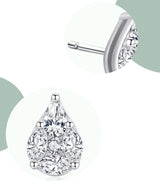 Water Drop Shape Full Drill Earrings Simple – Holiday Gift Ideas — 2