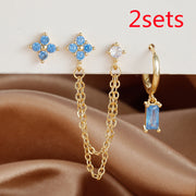 3-piece Set Zircon Birthstone Twelve – Holiday Gift Ideas — 3