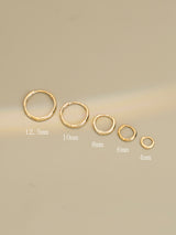Fashion Temperament Aperture Lady Plain Gold Earrings – Stylish Gifts — 2