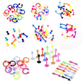CBR Type Nose Stud Color Mixed Eyebrow Ring – Special Occasion Gifts — 1