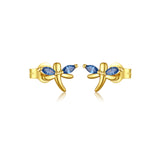 Sterling Silver Small Pattern Blue Zircon Fashion – Stylish Gifts — 7