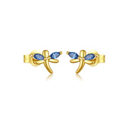 Sterling Silver Small Pattern Blue Zircon Fashion – Stylish Gifts — 7