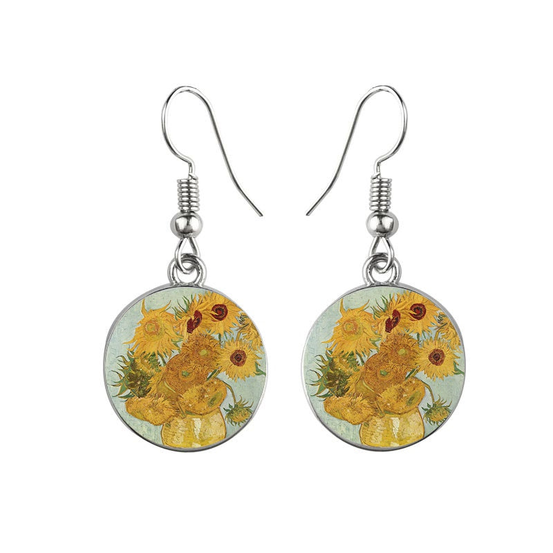 Van Gogh Starry Night Sunflowers The Kiss Oil – Jewelry Gift Ideas — 1