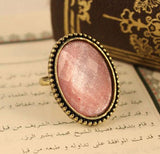 Vintage Oval Flower Gemstone Ring For Women – Gifts for Her — 3