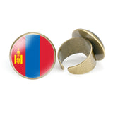 Asian National Flags Vintage Open Ring – Unique Gift Ideas — 18