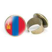 Asian National Flags Vintage Open Ring – Unique Gift Ideas — 18