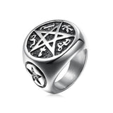 Five-star men's titanium steel ring – Gifts for Him — 1