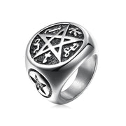Five-star men's titanium steel ring – Gifts for Him — 1