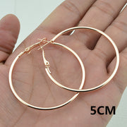 European And American Rose Gold Hoop Earrings – Thoughtful Gifts — 6