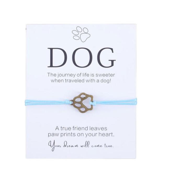 Friendship Bracelet Gift for Him Paw Print – Jewelry Gift Ideas — 1