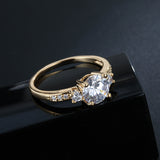 Fashion Women's Simulated Diamond Brass Ring – Stylish Gifts — 4