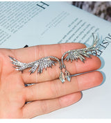 Earrings 925 Silver Needle Angel Wings Water Drop – Birthday Gifts — 5