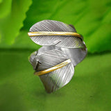Fashion Creativity New Color Block Feather Ring – Stylish Gifts — 2