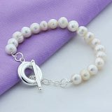 Silver Plated White Pearl Bracelet Jewelry – Jewelry Gift Ideas — 2