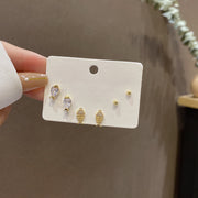 Women's Fashion Simple Silver Pin Earrings Set – Stylish Gifts — 4