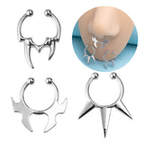 Stainless Steel Special-shaped 3 Fake Nose Ring Bat – Meaningful Gifts — 13