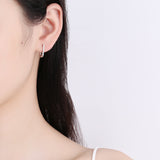 925 Sterling Silver Geometric U-shaped Earrings – Gifts for Her — 8