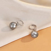 S925 Sterling Silver Earrings Ear Button Pearl – Gift Ideas — 5