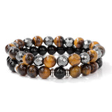 Natural Tigereye Head Bead Bracelet – Jewelry Gift Ideas — 5