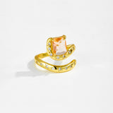 Irregular Inlaid Gradient Stone Normcore Style Ring – Stylish Gifts — 5