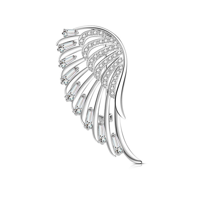Ladies Creative Angel Wings Diamond Brooch – Jewelry Gift Ideas — 1