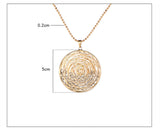 Gold Plated Hollow Heart Pendant Flower Of Life – Jewelry Gift Ideas — 3