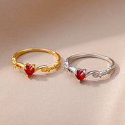 Zircon Niche Fashion, Heart-shaped Ring, Light – Jewelry Gift Ideas — 4
