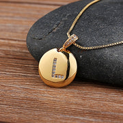 Necklace Glossy Diamonds 26 English Letters – Jewelry Gift Ideas — 9